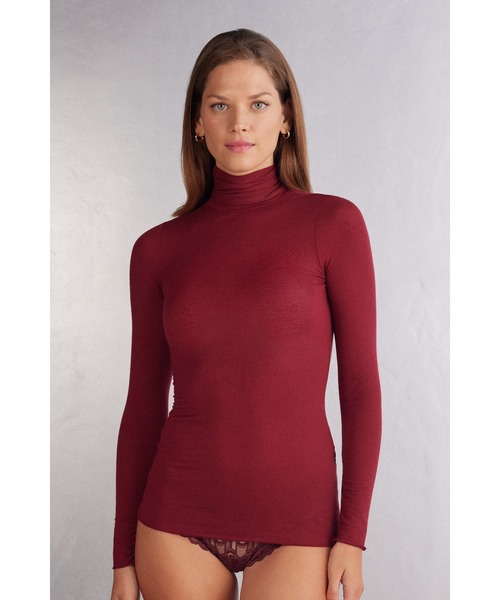 モダール カシミヤ ウルトラライト ハイネック トップ（ニット/セーター）｜Intimissimi（インティミッシミ）