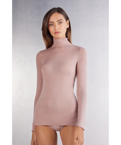 モダール カシミヤ ウルトラライト ハイネック トップ（ニット/セーター）｜Intimissimi（インティミッシミ）