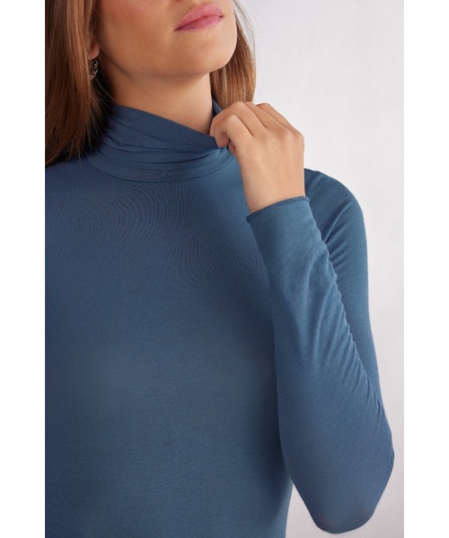 モダール カシミヤ ウルトラライト ハイネック トップ（ニット/セーター）｜Intimissimi（インティミッシミ）