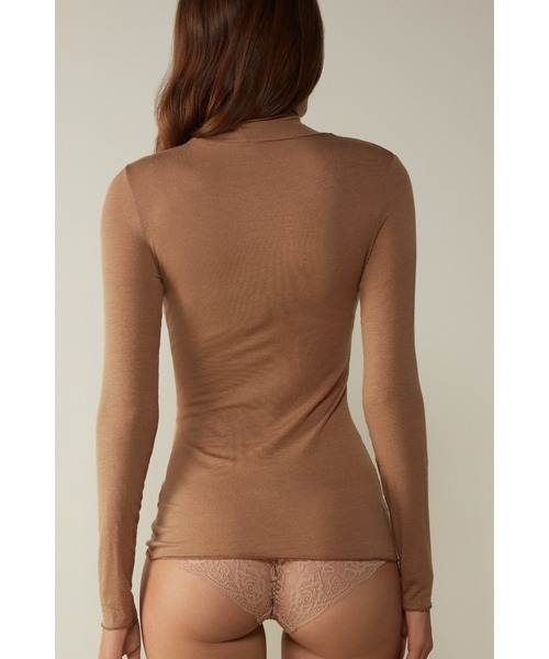 モダール カシミヤ ウルトラライト ハイネック トップ（ニット/セーター）｜Intimissimi（インティミッシミ）