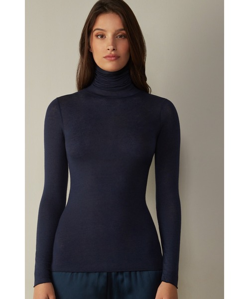 モダール カシミヤ ウルトラライト ハイネック トップ（ニット/セーター）｜Intimissimi（インティミッシミ）