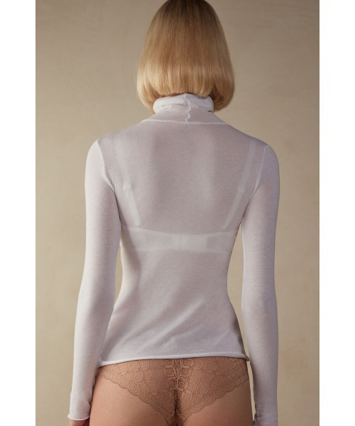 モダール カシミヤ ウルトラライト ハイネック トップ（ニット/セーター）｜Intimissimi（インティミッシミ）