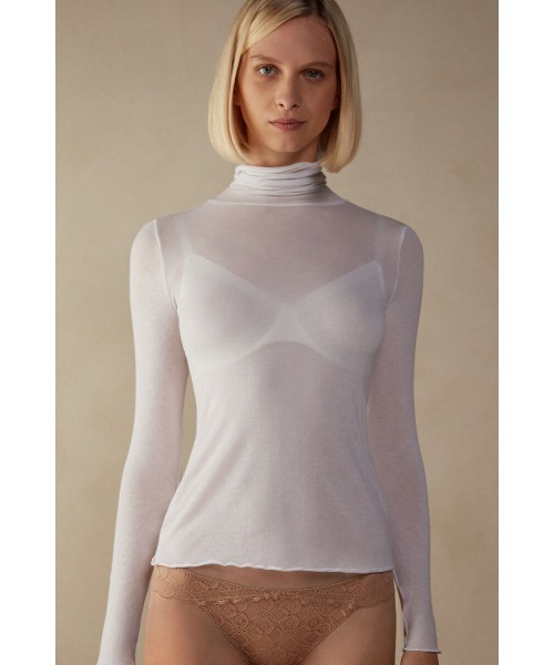 モダール カシミヤ ウルトラライト ハイネック トップ（ニット/セーター）｜Intimissimi（インティミッシミ）