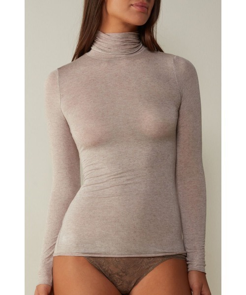 モダール カシミヤ ウルトラライト ハイネック トップ（ニット/セーター）｜Intimissimi（インティミッシミ）