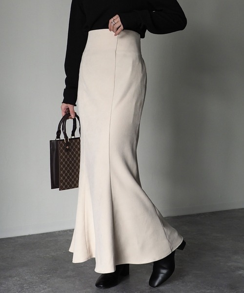 Riberry（リベリー）の「マーメイドスカート（スカート・レディース・ベージュ/ネイビー/ブラウン・MEDIUM）」の12枚目の写真