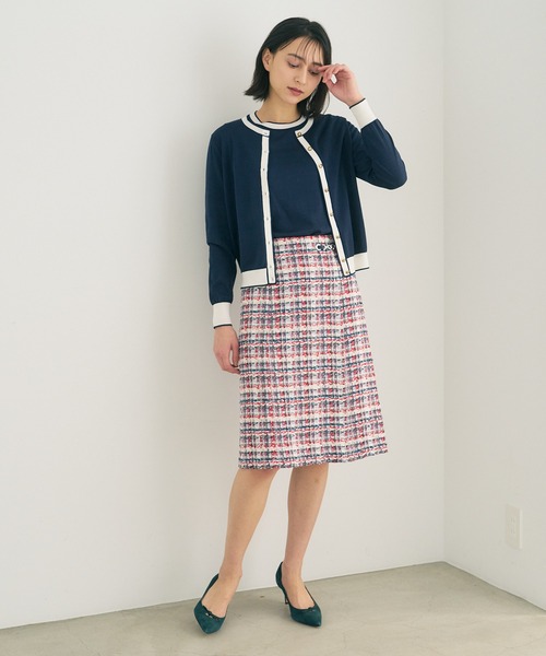 ANAYI ツイードスカート モノトーンチェックツイード スカート|ANAYI OFFICIAL ONLINE STORE