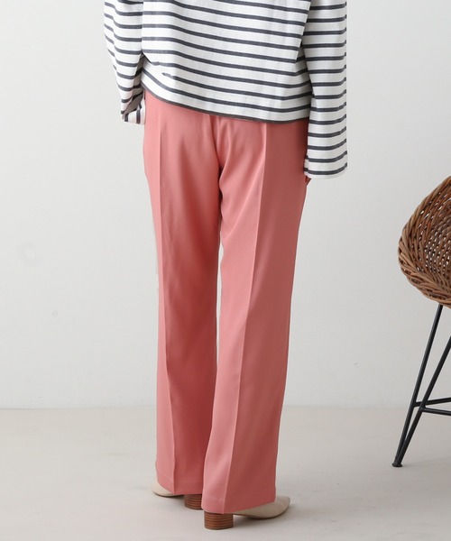 frames RAY CASSIN（フレームスレイカズン）の「WEB限定 センタープレスストレートパンツ セットアップ着用可（スラックス・レディース・ピンク/ブラック/イエロー×グリーン・FREE）」の20枚目の写真