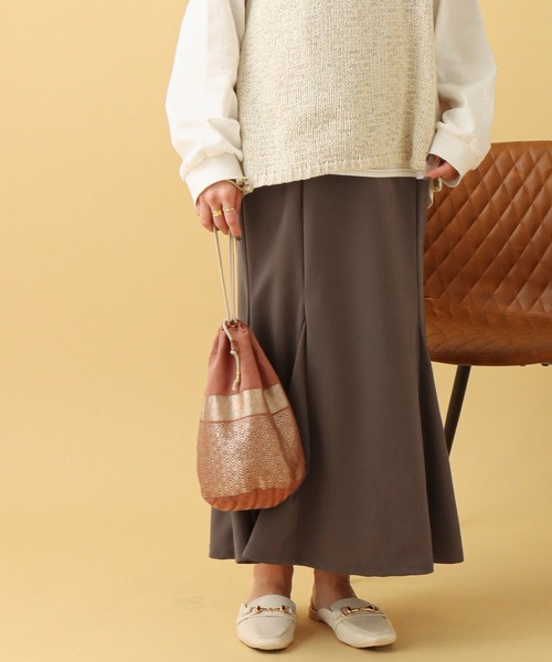 libelle more(リベル モア)の「カットツイルマーメイドスカート(スカート・レディース・グレイッシュベージュ/チャコール/ブラック/モカ・L/M)」の1枚目の写真