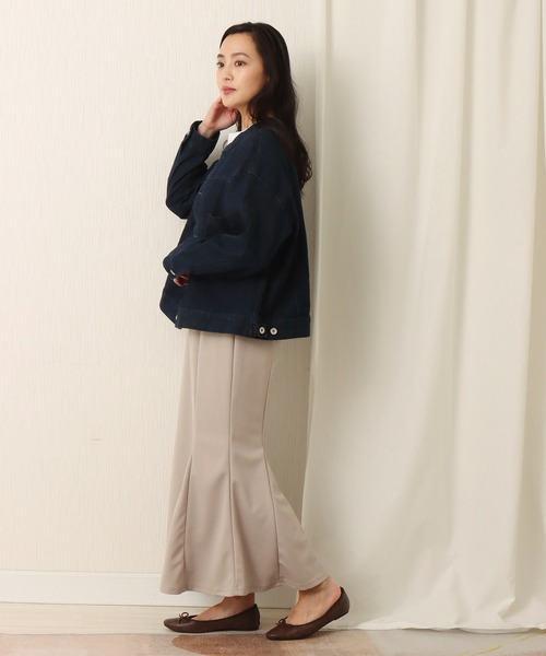 libelle more(リベル モア)の「カットツイルマーメイドスカート(スカート・レディース・グレイッシュベージュ/チャコール/ブラック/モカ・L/M)」の22枚目の写真