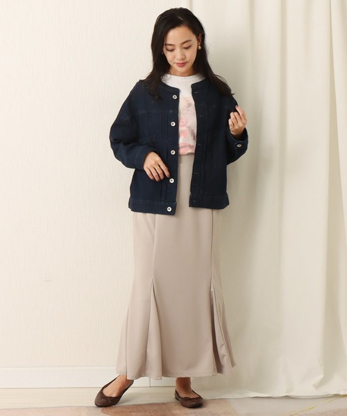 libelle more(リベル モア)の「カットツイルマーメイドスカート(スカート・レディース・グレイッシュベージュ/チャコール/ブラック/モカ・L/M)」の6枚目の写真