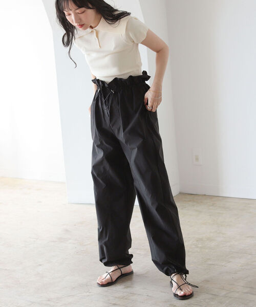 BeAMS DOT（ビームスドット）の「【WEB限定】BeAMS DOT / ドロスト イージーパンツ（その他パンツ・レディース・ブラック/ブルー/オリーブ・FREE）」の16枚目の写真