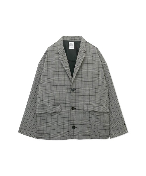 ANDGEEBEE（アンジービー）の「UNISEX ルーズテーラードジャケット（テーラードジャケット・レディース・ベージュ/ブラック×ホワイト・MEDIUM）」の21枚目の写真