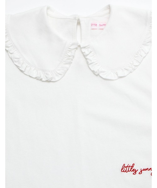 Little sunny bite（リトルサニーバイト）の「Big collar long tee（Tシャツ/カットソー・レディース・ホワイト/ブラック/イエロー/ブルー・FREE）」の8枚目の写真