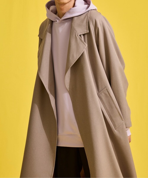 UNITED TOKYO（ユナイテッドトウキョウ）の「オーバーサイズネオパーカー（パーカー・メンズ・ブラック/ベージュ/ネイビー/グリーン/ダークカーキ・1/2/3）」の8枚目の写真