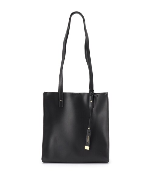 DRESKIP（ドレスキップ）の「◆チャ－ム付スクエアト－ト（トートバッグ・レディース・ブラック/グレー/ブラック系3/アイボリー系4・00）」の2枚目の写真