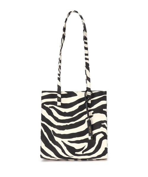 DRESKIP（ドレスキップ）の「◆チャ－ム付スクエアト－ト（トートバッグ・レディース・ブラック/グレー/ブラック系3/アイボリー系4・00）」の5枚目の写真