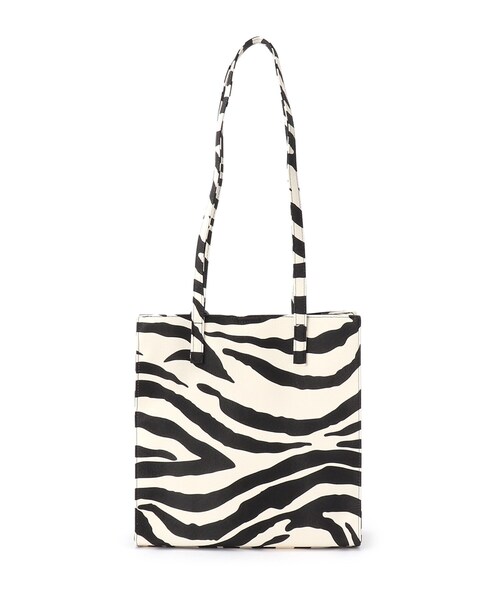 DRESKIP（ドレスキップ）の「◆チャ－ム付スクエアト－ト（トートバッグ・レディース・ブラック/グレー/ブラック系3/アイボリー系4・00）」の7枚目の写真