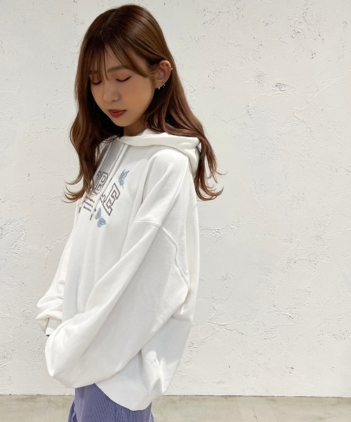 apres jour mignon(アプレジュールミニョン)の「アソートスウェットパーカー【ZOZOTOWN限定アイテム】(パーカー・レディース・オフホワイト/杢グレー/アイボリー/ピンク/ナチュラル/ブラック/その他・X-LARGE/フリー)」の11枚目の写真