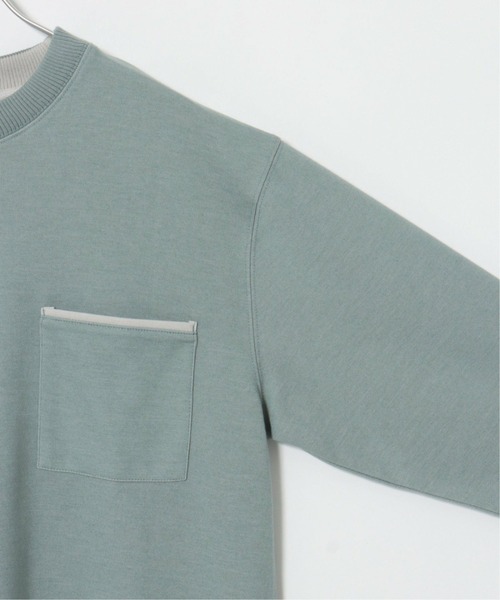 ikka（イッカ）の「ダブルフェイスポケ付きT（Tシャツ/カットソー・メンズ・グレー/グリーン/ネイビー・M/L/XL）」の14枚目の写真