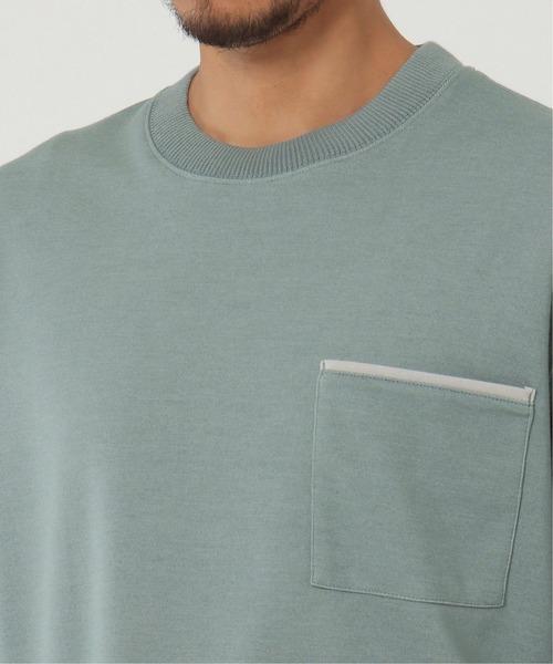 ikka（イッカ）の「ダブルフェイスポケ付きT（Tシャツ/カットソー・メンズ・グレー/グリーン/ネイビー・M/L/XL）」の19枚目の写真