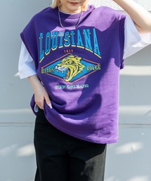 WEGO | WEGO/ヘビーウエイト チームロゴ刺繍ルーズベスト(ベスト)