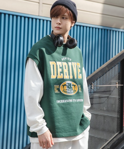 WEGO（ウィゴー）の「WEGO/ヘビーウエイト チームロゴ刺繍ルーズベスト（ベスト・メンズ・杢グレー/パープル/ブラック/ダークグリーン・FREE）」の16枚目の写真