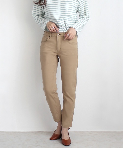 SELECT LEVERY（セレクトリベリー）の「【Wheart】Wｼﾞｯﾌﾟﾎﾞｰｲﾌﾚﾝﾄﾞﾊﾟﾝﾂ（その他パンツ・レディース・ホワイト/ベージュ/ブラック/カーキ・MEDIUM/LARGE/X-LARGE）」の3枚目の写真