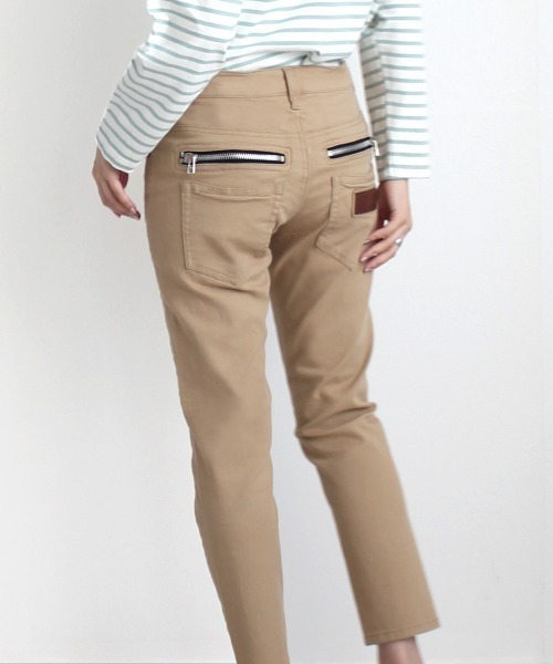 SELECT LEVERY（セレクトリベリー）の「【Wheart】Wｼﾞｯﾌﾟﾎﾞｰｲﾌﾚﾝﾄﾞﾊﾟﾝﾂ（その他パンツ・レディース・ホワイト/ベージュ/ブラック/カーキ・MEDIUM/LARGE/X-LARGE）」の7枚目の写真