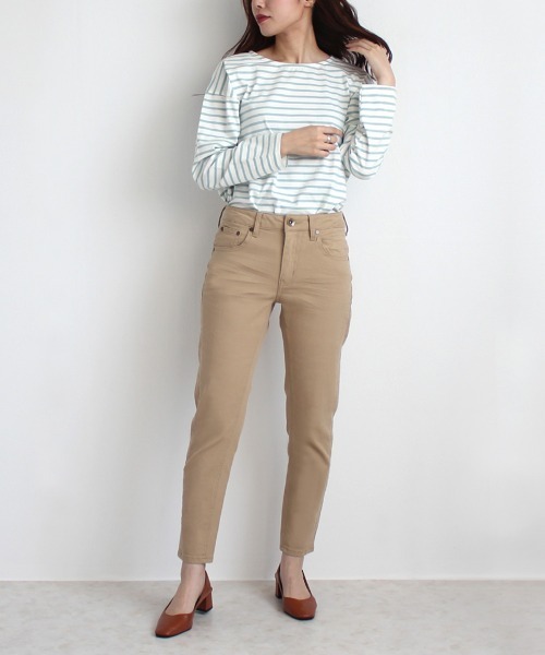 SELECT LEVERY（セレクトリベリー）の「【Wheart】Wｼﾞｯﾌﾟﾎﾞｰｲﾌﾚﾝﾄﾞﾊﾟﾝﾂ（その他パンツ・レディース・ホワイト/ベージュ/ブラック/カーキ・MEDIUM/LARGE/X-LARGE）」の10枚目の写真