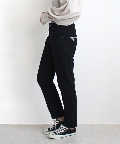SELECT LEVERY（セレクトリベリー）の「【Wheart】Wｼﾞｯﾌﾟﾎﾞｰｲﾌﾚﾝﾄﾞﾊﾟﾝﾂ（その他パンツ・レディース・ホワイト/ベージュ/ブラック/カーキ・MEDIUM/LARGE/X-LARGE）」の9枚目の写真