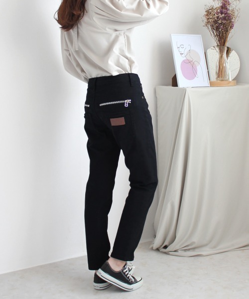 SELECT LEVERY（セレクトリベリー）の「【Wheart】Wｼﾞｯﾌﾟﾎﾞｰｲﾌﾚﾝﾄﾞﾊﾟﾝﾂ（その他パンツ・レディース・ホワイト/ベージュ/ブラック/カーキ・MEDIUM/LARGE/X-LARGE）」の15枚目の写真