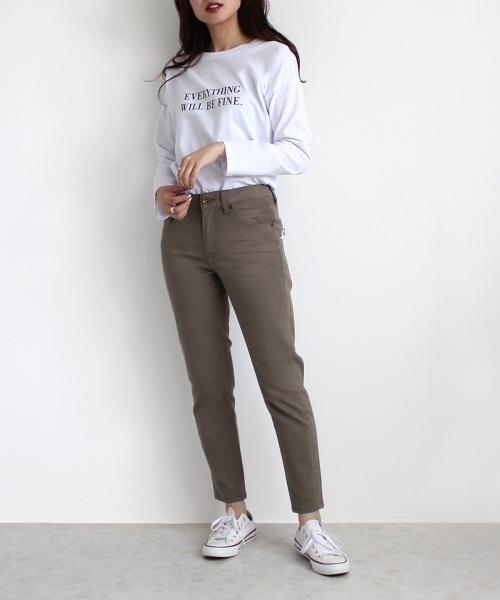 SELECT LEVERY（セレクトリベリー）の「【Wheart】Wｼﾞｯﾌﾟﾎﾞｰｲﾌﾚﾝﾄﾞﾊﾟﾝﾂ（その他パンツ・レディース・ホワイト/ベージュ/ブラック/カーキ・MEDIUM/LARGE/X-LARGE）」の5枚目の写真