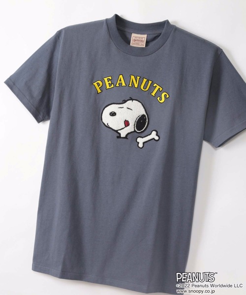 PEANUTS(ピーナッツ)の「【OUTDOOR PRODUCTS/アウトドアプロダクツ】【PEANUTS/ピーナッツ】 スヌーピー オリジナルデザインTシャツ(Tシャツ/カットソー・メンズ・ホワイト系その他/ダークグリーン/ベージュ/ホワイト/ベージュ系その他/ピンク系その他/ブルー・SMALL/MEDIUM/X-LARGE/LARGE)」の6枚目の写真