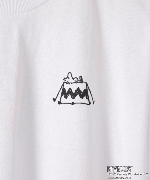 PEANUTS(ピーナッツ)の「【OUTDOOR PRODUCTS/アウトドアプロダクツ】【PEANUTS/ピーナッツ】 スヌーピー オリジナルデザインTシャツ(Tシャツ/カットソー・メンズ・ホワイト系その他/ダークグリーン/ベージュ/ホワイト/ベージュ系その他/ピンク系その他/ブルー・SMALL/MEDIUM/X-LARGE/LARGE)」の13枚目の写真