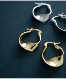 Meach. | 【Meach.】シルバー925フープピアス/マーキス/ゴールド/シルバー(ピアス（両耳用）)