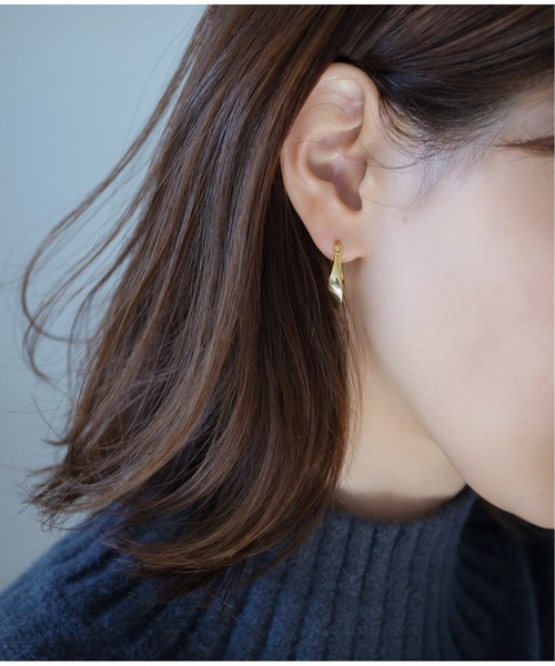 Meach.（ミーチ）の「【Meach.】シルバー925フープピアス/マーキス/ゴールド/シルバー（ピアス（両耳用）・レディース・A/B/C/D/F/E/G/J/H/I・FREE）」の19枚目の写真