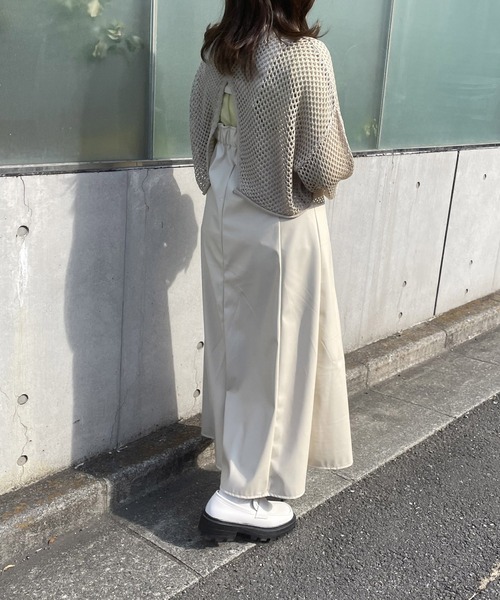 AS KNOW AS PINKY（アズノゥアズピンキー）の「重ねて見せてメッシュプルオーバー（ニット/セーター・レディース・ブラック/ベージュ/ライム/ライトブルー・FREE）」の9枚目の写真