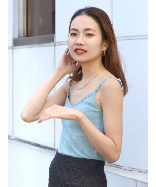 Ungrid(アングリッド)の「Miller別注 カップ付きキャミソール(キャミソール・レディース・ブルー/アイボリー/グリーン系その他・FREE)」の19枚目の写真