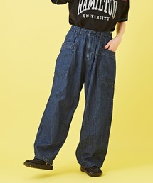 CUBE SUGAR | 6.5ozデニムヒッコリーバルーンパンツ(デニムパンツ)