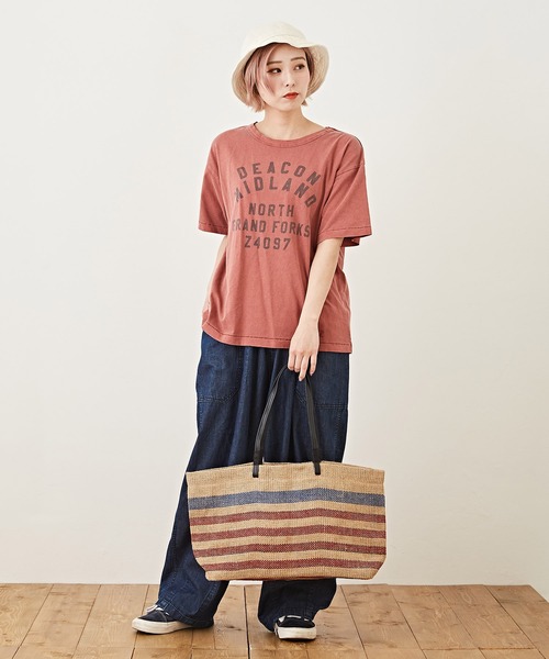 CUBE SUGAR(キューブシュガー)の「6.5ozデニムヒッコリーバルーンパンツ(デニムパンツ・レディース・インディゴブルー/ストライプ・M)」の8枚目の写真