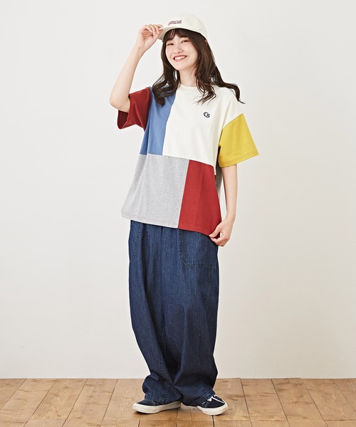 CUBE SUGAR(キューブシュガー)の「6.5ozデニムヒッコリーバルーンパンツ(デニムパンツ・レディース・インディゴブルー/ストライプ・M)」の12枚目の写真