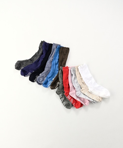 45R（フォーティファイブアール）の「超ガーゼのボビー靴下（ソックス/靴下・レディース・ホワイト/チャコールグレー/杢グレー/カーキ/ダークパープル/ピンク/レッド/グレー・WOMENS/MENS）」の9枚目の写真