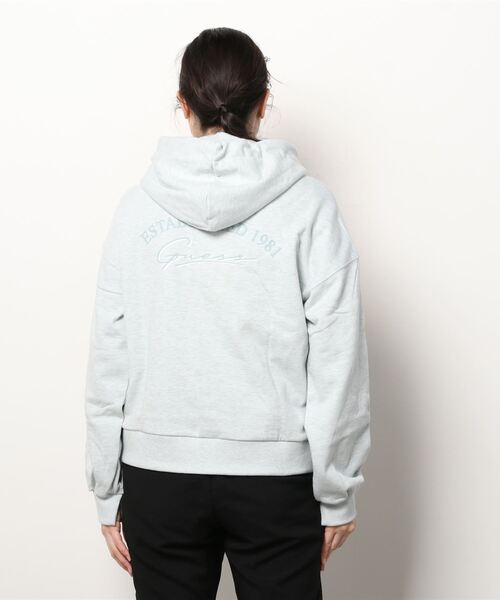 Guess（ゲス）の「Half Zipper Hoodie（パーカー・レディース・ブラック/ミント/ライトパープル・X-SMALL/SMALL）」の9枚目の写真