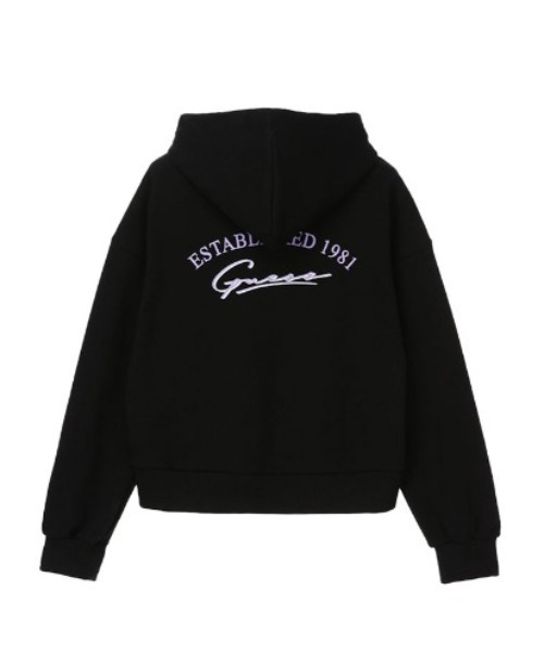 Guess（ゲス）の「Half Zipper Hoodie（パーカー・レディース・ブラック/ミント/ライトパープル・X-SMALL/SMALL）」の2枚目の写真