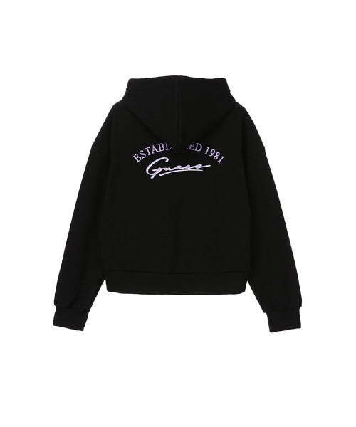 Guess（ゲス）の「Half Zipper Hoodie（パーカー・レディース・ブラック/ミント/ライトパープル・X-SMALL/SMALL）」の4枚目の写真