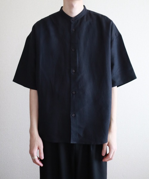 y/m by kitsune（イムバイキツネ）の「リネンレーヨンバンドカラー