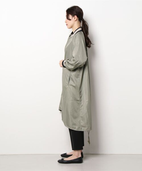 axes femme（アクシーズファム）の「ラグランロングＭＡ－１（MA-1・レディース・カーキ/ブラック・MEDIUM）」の5枚目の写真