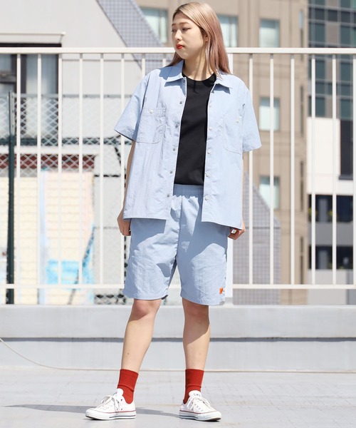 UNIVERSAL OVERALL(ユニバーサルオーバーオール)の「UNIVERSAL OVERALL/ユニバーサルオーバーオール PACKABLE SHORTS パッカブルショーツ ハーフパンツ 半ズボン(その他パンツ・メンズ・ブラック/ベージュ/オリーブ/サックスブルー・M/L/XL/S)」の16枚目の写真