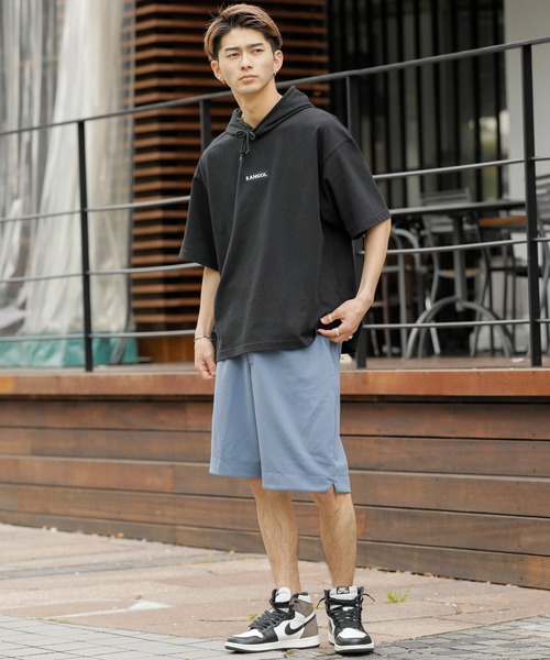 KANGOL(カンゴール)の「KANGOL × A.S.M コラボ 16/- USAコットン オーバーサイズ ボックスロゴ 刺繍 半袖 パーカー(パーカー・メンズ・ホワイト/ベージュ/ブラック/サックスブルー・FREE)」の11枚目の写真