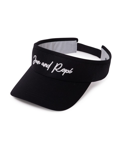 JUN&ROPE'（ジュンアンドロペ）の「ロゴ入りツイルサンバイザー（サンバイザー・メンズ・ブラック/ホワイト/カーキ/ブルー/レッド・FREE）」の3枚目の写真